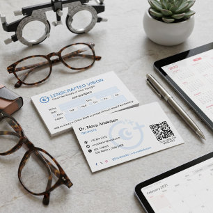 Carte De Visite Clinique d'ophtalmologie Business Rendez-vous pr