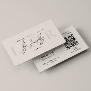 Carte De Visite Clinique Esthétique Laser Minimal Sand