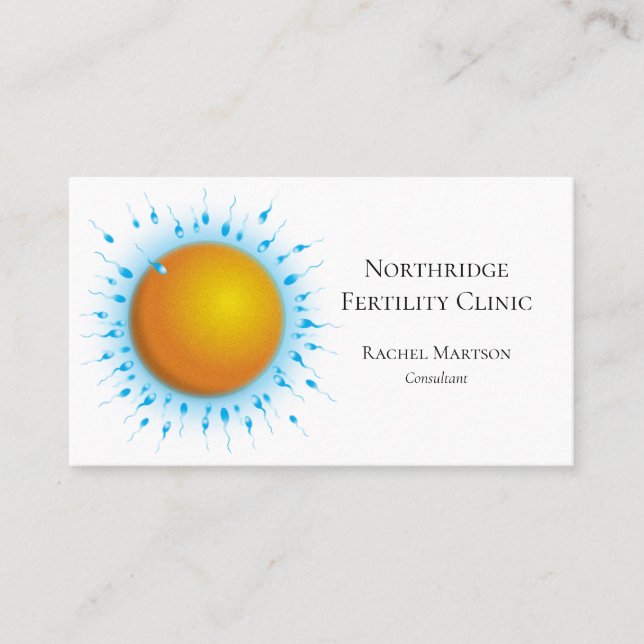 Carte De Visite Clinique Médicale de la Fertilité des Sciences (Devant)