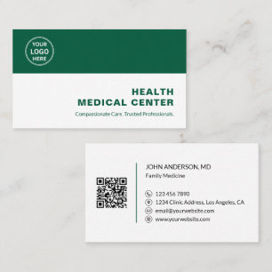 Carte De Visite Clinique Médicale Docteur Green Professionnel