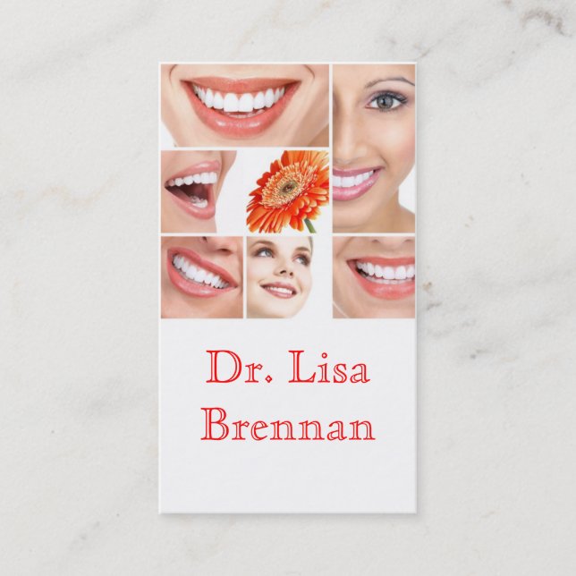 Carte De Visite Clinique privée Dentaire Dentaire / Dentiste Médic (Devant)