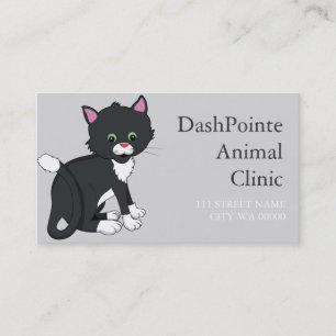Carte De Visite Clinique vétérinaire pour animaux de compagnie  Re