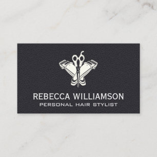 Carte De Visite Clippers Ciseaux Cuir
