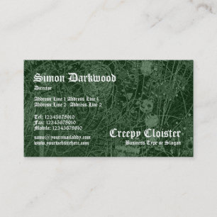 Carte De Visite Cloître déplaisant 02 - Tex Abstact - Vert foncé