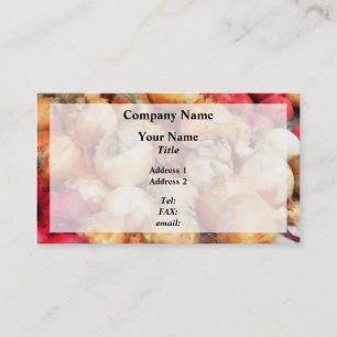 Carte De Visite Closeup oignons