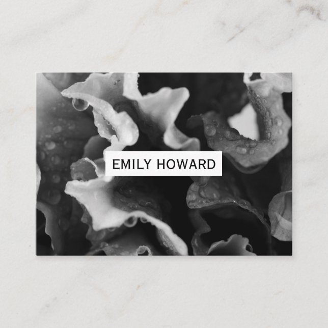 Carte De Visite Closeuse de fleurs (Devant)