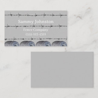 Carte De Visite Clôture avec fil Barb