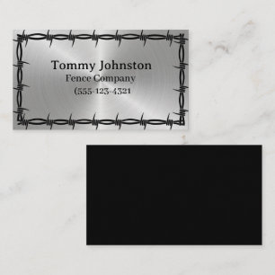 Carte De Visite Clôture avec fil Barb