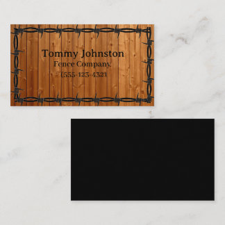 Carte De Visite Clôture avec fil Barb