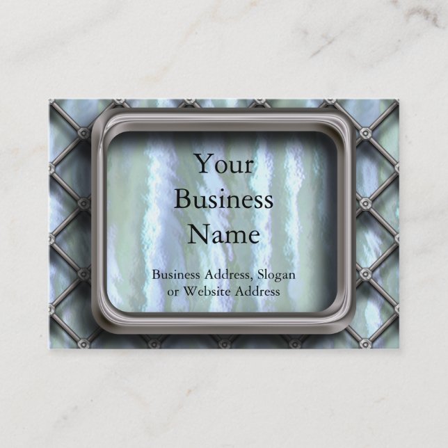 Carte De Visite Clôture de bain métallique (Devant)