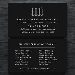 Carte De Visite Clôture professionnelle