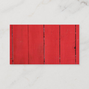Carte De Visite Clôture rouge