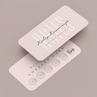 Clou Artiste Technicien Punch Pink Loyalty Card