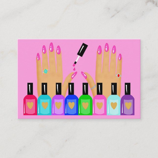 Carte De Visite Cloué ! Salon (Devant)