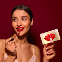 Clous maquillage Artiste Lèvres rose Baiser Lips R