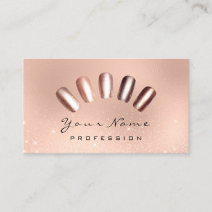 Carte De Visite Clous Parties scintillant d'art Peau rose Rose Man