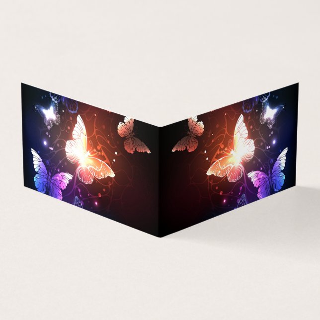 Carte De Visite Clowing Night Butterflies (Extérieur)