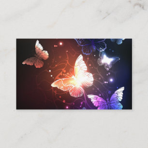 Carte De Visite Clowing Night Butterflies