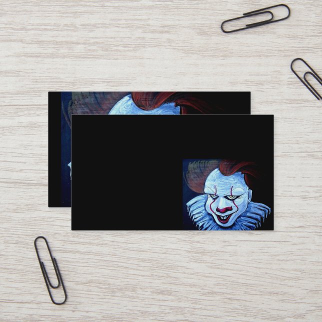 Carte De Visite Clown : Mal (Devant/Arrière en situation)
