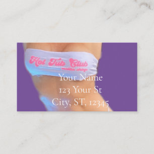 Carte De Visite Club de bain à remous Thunder_Cove