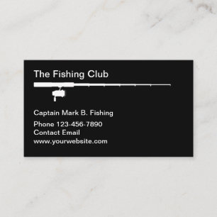 Carte De Visite Club de sports de canne à pêche