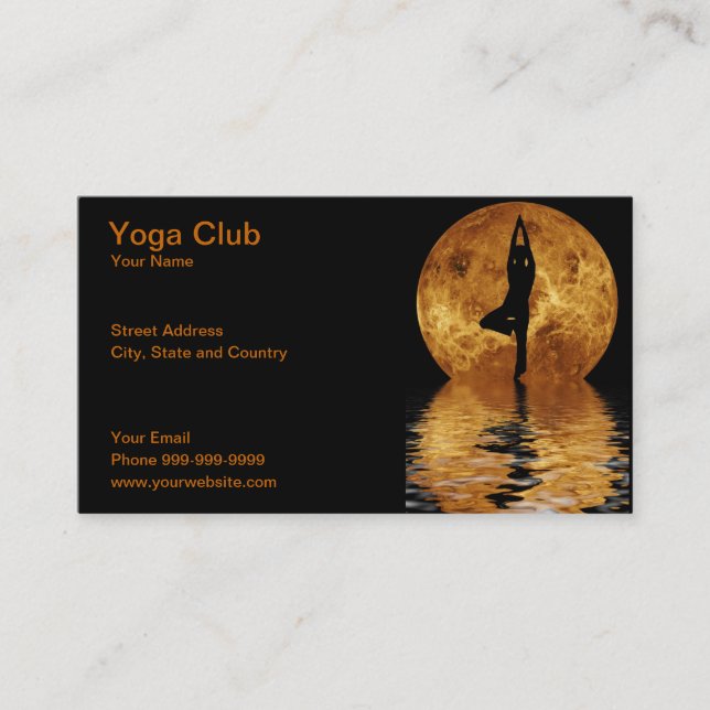 Carte De Visite club de yoga (Devant)