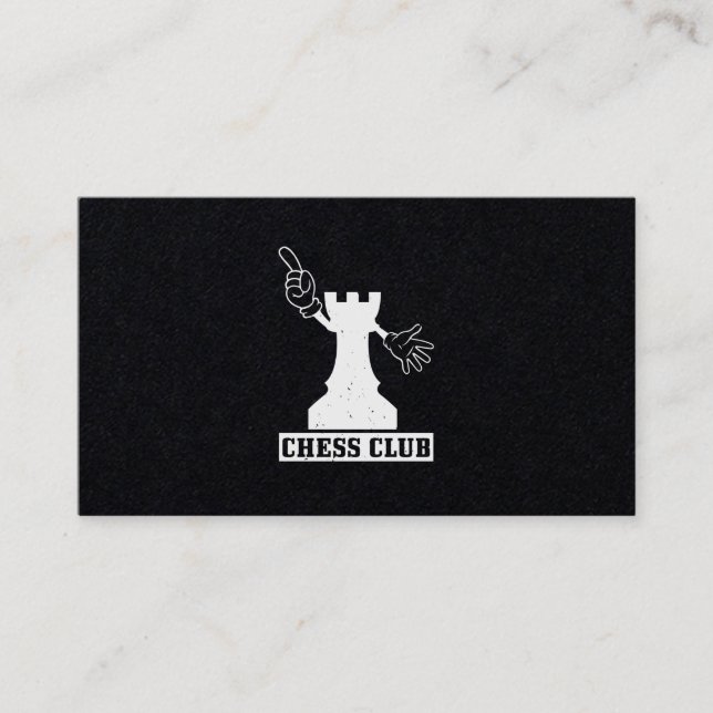 Carte De Visite Club d'échecs (Devant)