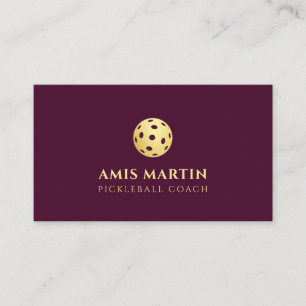 Carte De Visite Coach Bourgogne et Pickleball Or
