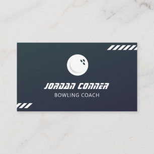 Carte De Visite Coach de Bowling