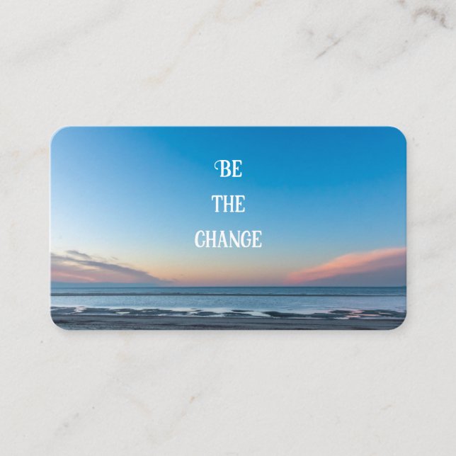 Carte De Visite Coach de citation motivationnelle d'attitude posit (Devant)
