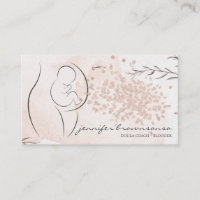 Coach de naissance de doula rose floral enceinte