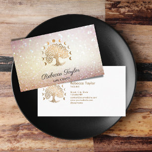 Carte De Visite coach de vie arbre de vie thérapeute yoga phases l