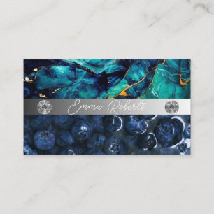 Carte de visite Coach Diamant Rose Marbre Argent