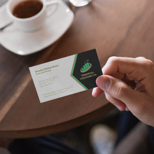 Carte De Visite Coach financier professionnel noir Blanc