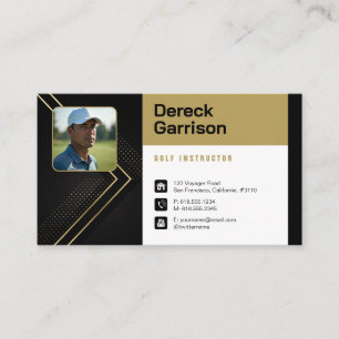 Carte De Visite Coach golf Cours d'instructeur professionnel de