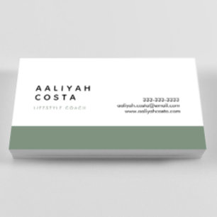 Carte De Visite Coach Luxury Green and White Lifestyle