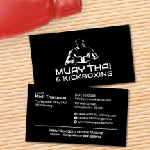 Coach Muay Thai et Kickboxing - noir et blanc