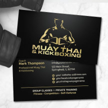 Coach Muay Thai et Kickboxing - Noir et Or