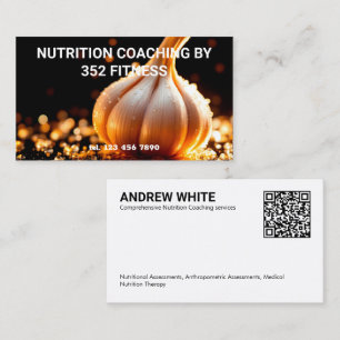 Carte De Visite Coach nutritif QR personnalisé