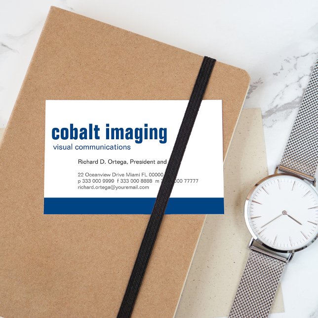 Carte De Visite Cobalt du panneau de référence (Créateur téléchargé)