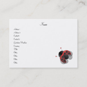 Carte De Visite Coccinelle