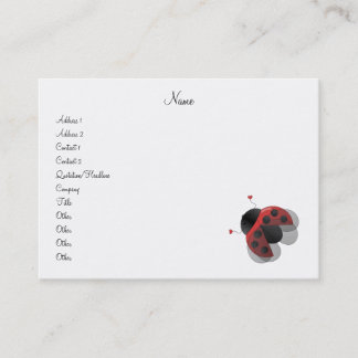 Carte De Visite Coccinelle