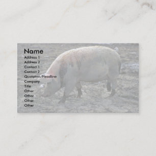 Carte De Visite Cochon