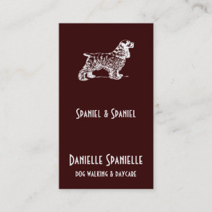 Carte De Visite Cocker Spaniel Chien