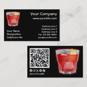 Carte De Visite Cocktail Negroni