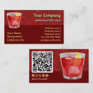 Carte De Visite Cocktail Negroni