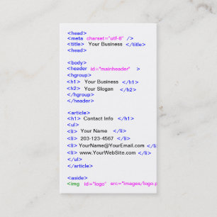 Carte De Visite Code