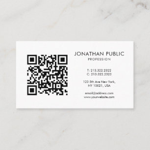 Carte De Visite Code-barres personnalisé Code QR Logo de votre soc