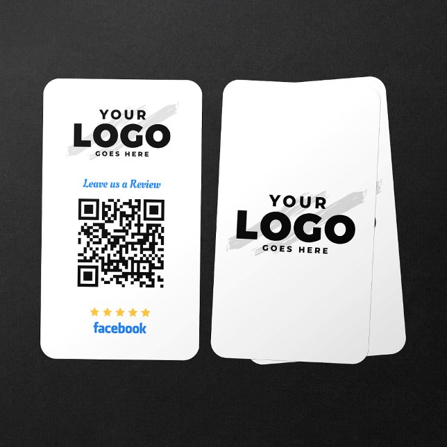 Carte De Visite Code QR 5 étoiles pour les avis Facebook de mon en (Créateur téléchargé)