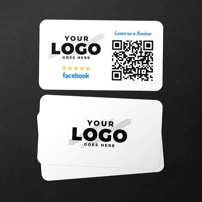 Carte De Visite Code QR 5 étoiles pour les avis Facebook de mon en (Créateur téléchargé)